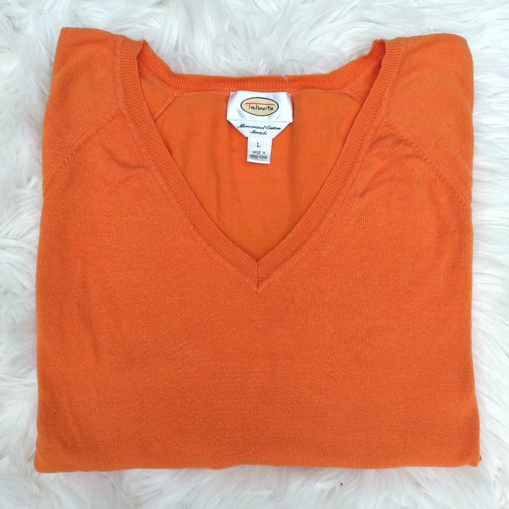 Orange Pullover sweater Women Size Large